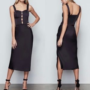 Good American Double Bar Bias Skirt